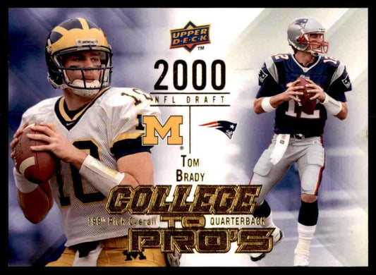 2009 Upper Deck College To Pros Tom Brady *Noles2148* Cs 10=Free Ship