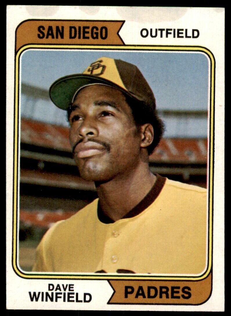 1974 Topps Dave Winfield RC Rookie StainTop Padres #456 *Noles2148*