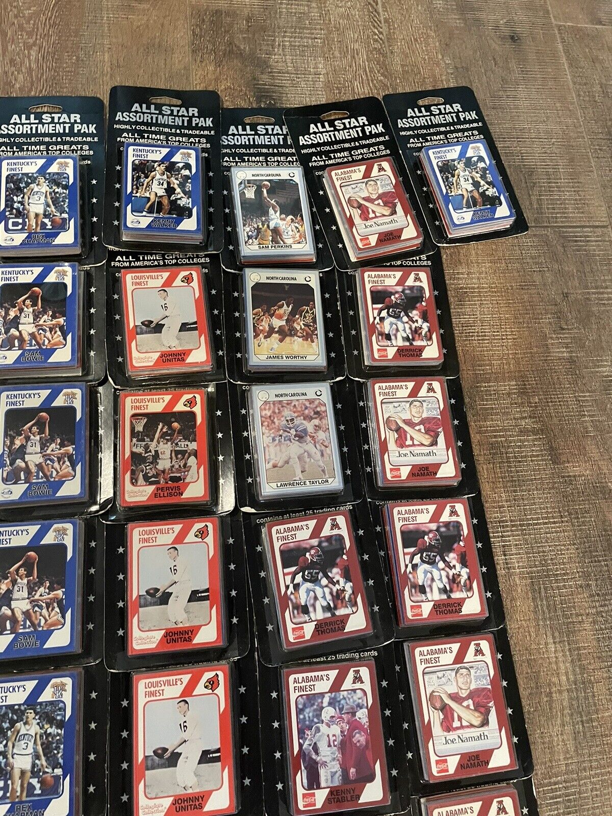 50 LOT NCAA ALL STAR ASSORTMENT PACKS SEALED LICENSED Jabbar Worthy+ Dealer Lot