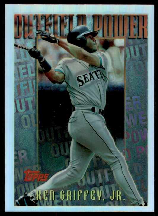 1996 Topps Mystery Outfield Power Refractor Ken Griffey Jr #M16 *Noles2148*