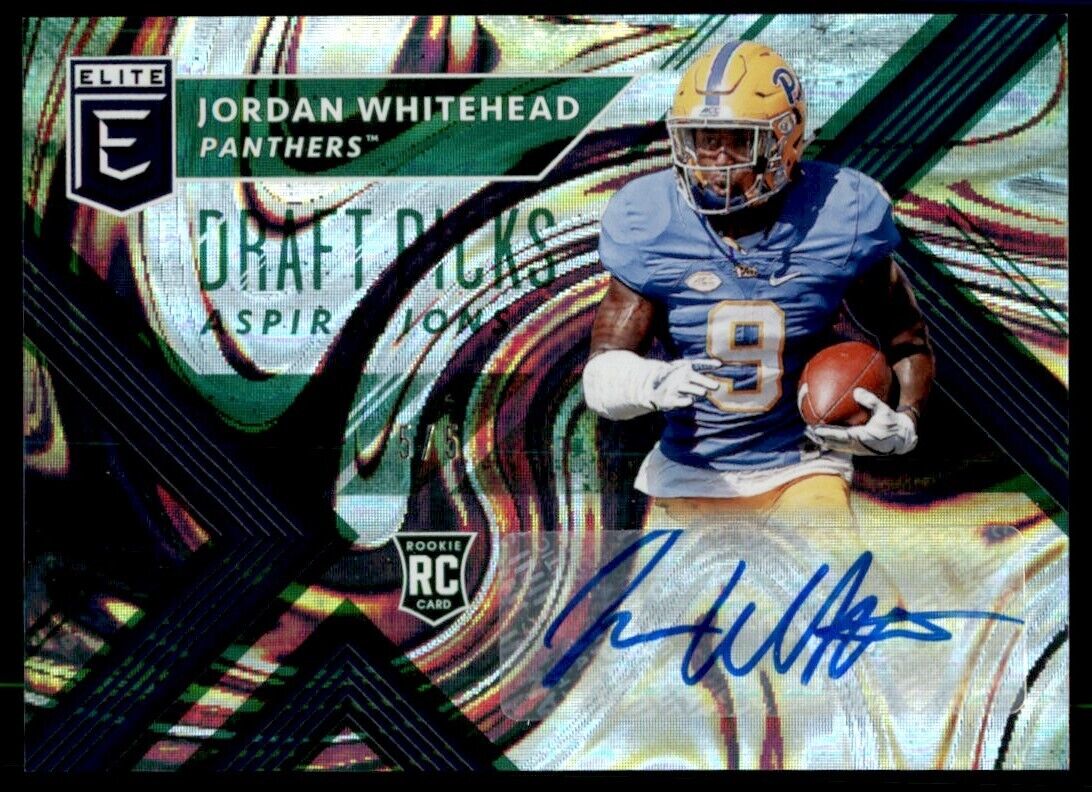 2018 Panini Elite Draft Picks Autographs Emerald Jordan Whitehead Auto RC 5/5