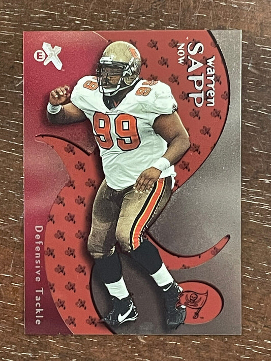 2000 Fleer EX Essential Credentials Now Warren Sapp #d 6/50 Bucs *Noles2148*