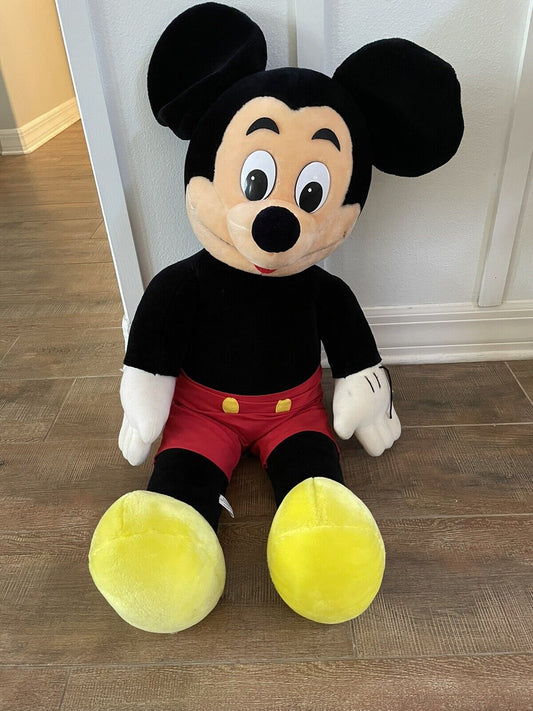 Rare Vintage Disneyland Mickey Mouse 36 Inch Plush Burbank Tag RARE Walt Disney