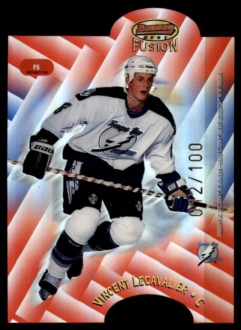 1998-99 Bowman's Best Fusion Refractor Vincent Lecavalier/ Eric Lindros /100