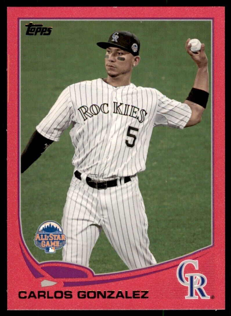 2013 Topps Update Pink Carlos Gonzalez 17/50 Rockies #US227 *Noles2148*