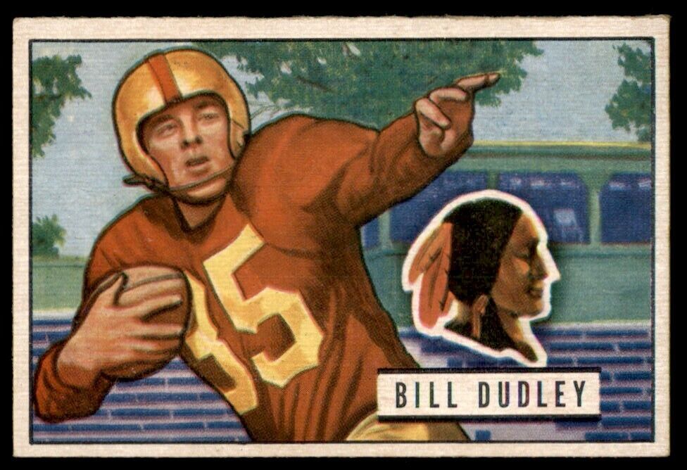 1951 Bowman Bill Dudley NICE Washington Redskins #144 *Noles2148*