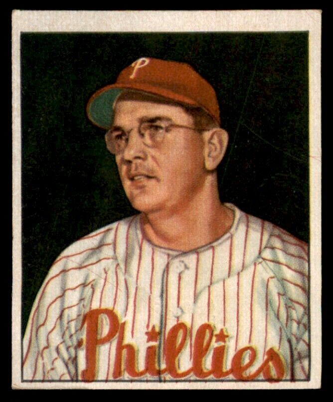 1950 Bowman NO COPYRIGHT Jim Konstanty RC NICE Phillies #226 *Noles2148*