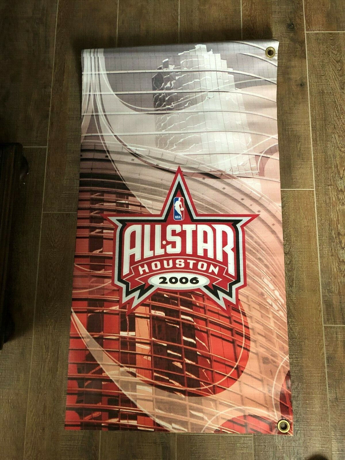 2006 LEBRON JAMES NBA ALL STAR GAME GAME HUNG BANNER MVP RARE TOYOTA CENTER 1/1