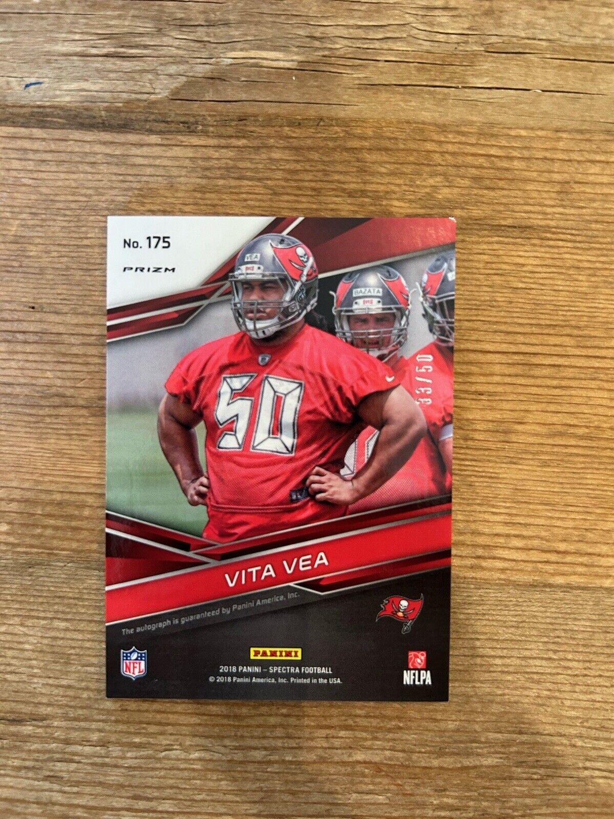 2018 Panini Spectra Vita Vea Rookie RC Pink Autograph Auto #d 33/50 *Noles2148*