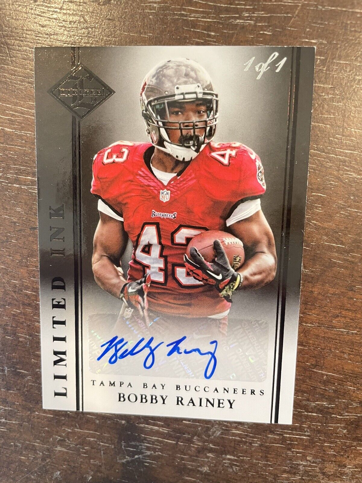 2014 Panini Limited Limited INK 1/1 Bobby Rainey ONE OF ONE Auto RC BLACK