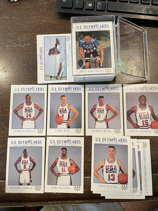 U.S. Olympic Hopefuls Impel 1992 Complete Set of 110 ~Jordan Barkley De LaHoya