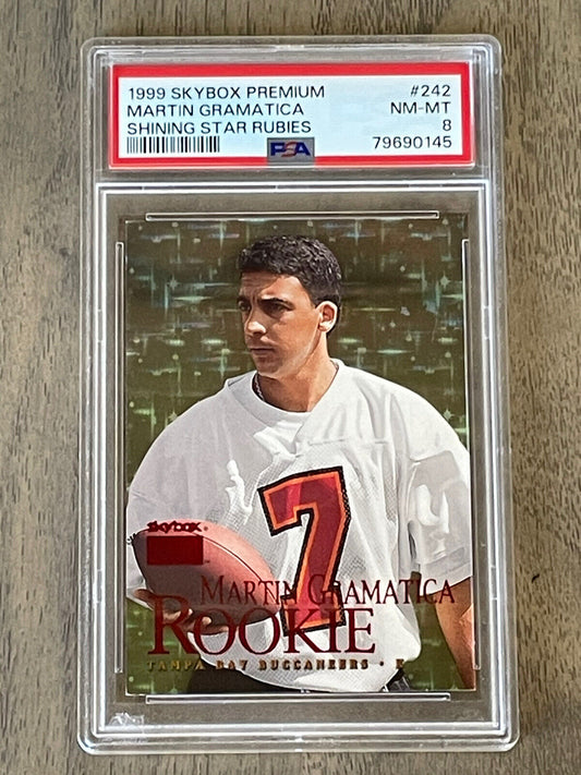 1999 SKYBOX PREMIUM SHINING STAR RUBIES #d17/30 Martin Gramatica Rookie RC PSA 8