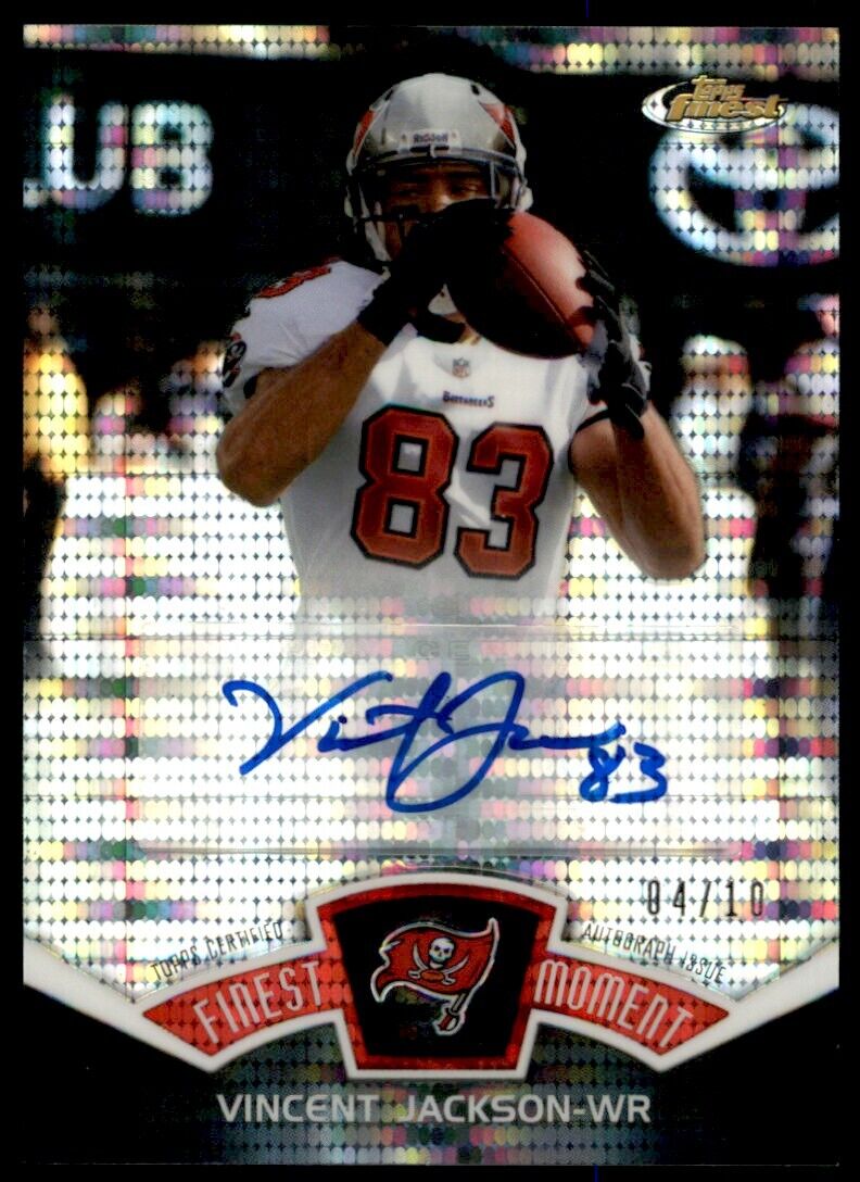 2012 PULSAR Vincent Jackson Auto #d4/10 Bucs #FMA-VJ *Noles2148*