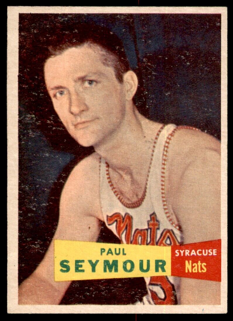 1957-58 Topps SET BREAK Paul Seymour RC Rookie NMNICECENTERIN Nationals #72