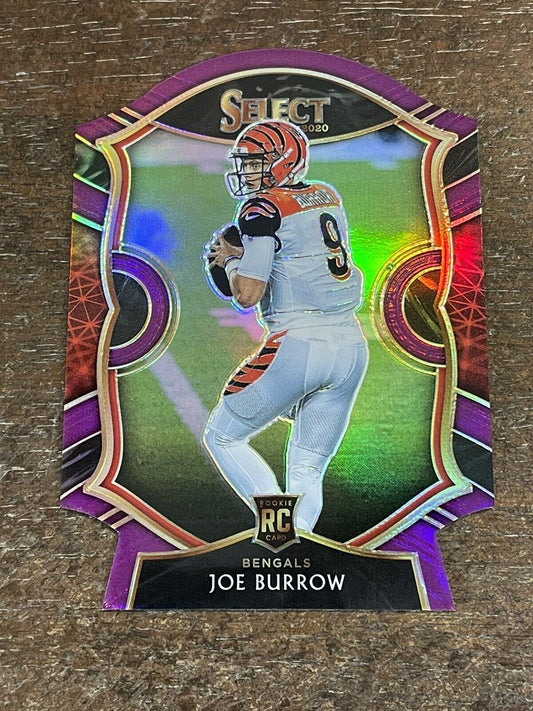 Joe Burrow 2020 Select Concourse Purple Die-Cut Prizm Rookie RC #46 *Noles2148*