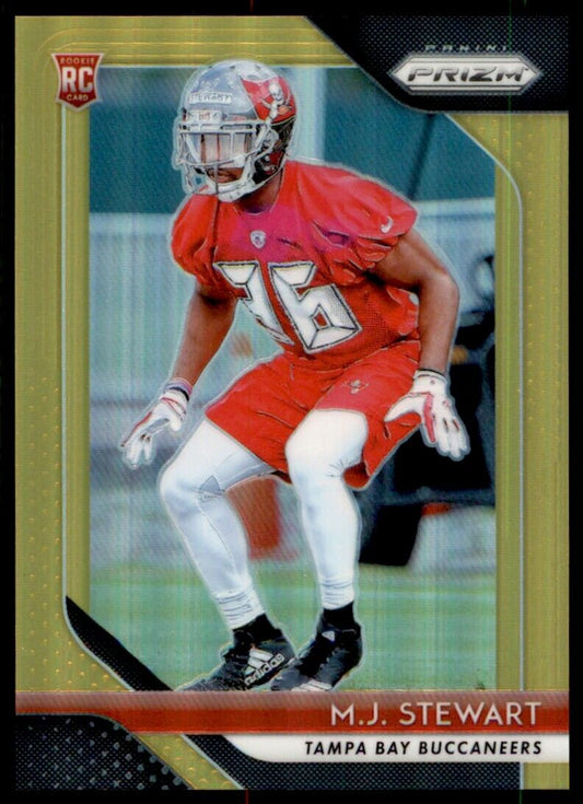 2018 Panini Prizm Gold M.J. Stewart RC 02/10 Buccaneers #256 *Noles2148*