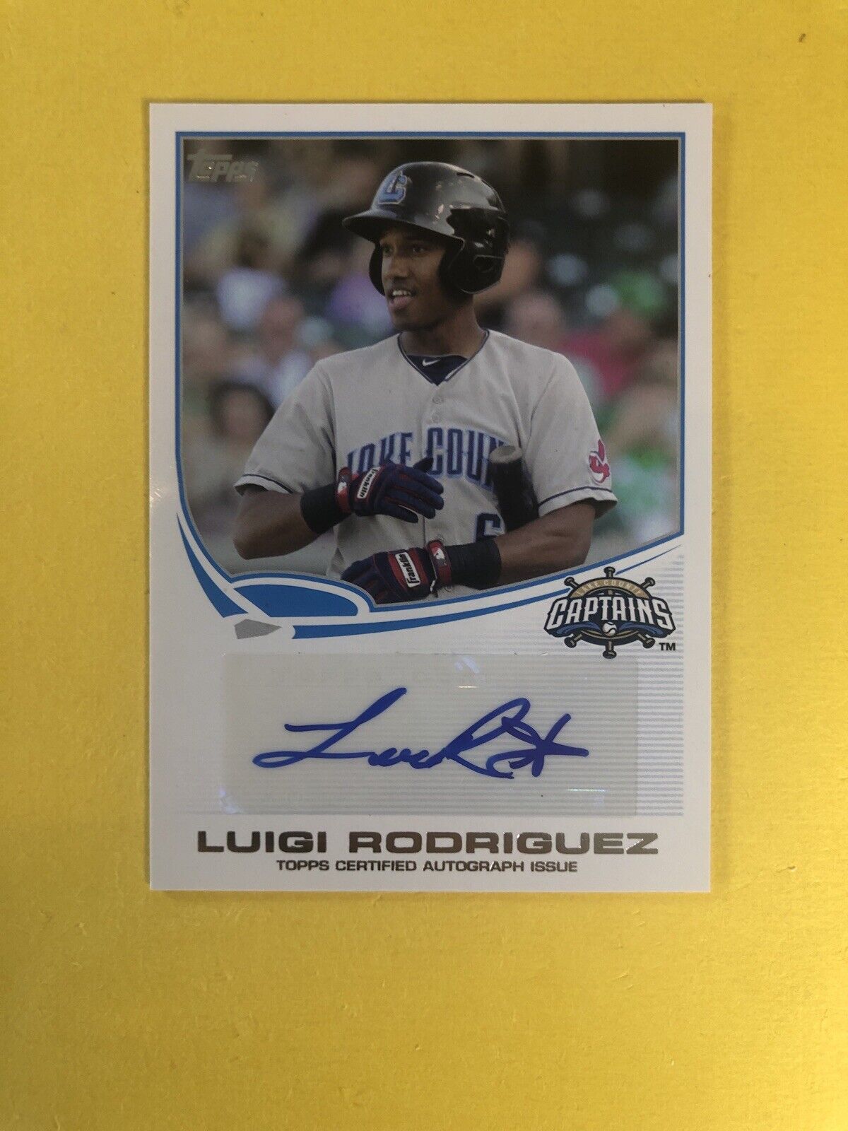 2013 Topps Pro Debut Auto Luigi Rodriguez Autograph RC Indians