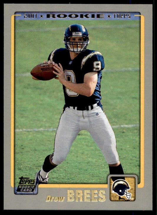 2001 Topps Drew Brees RC SP RARE BEAUTY- NICE Chargers #328 *Noles2148*