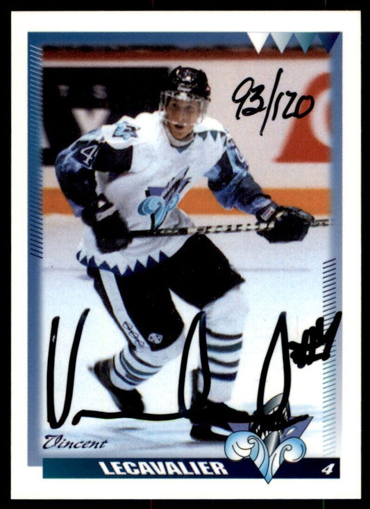 1996-97 Rimouski's Oceanic 1st CARD SP Vincent Lecavalier Auto RC 93/120