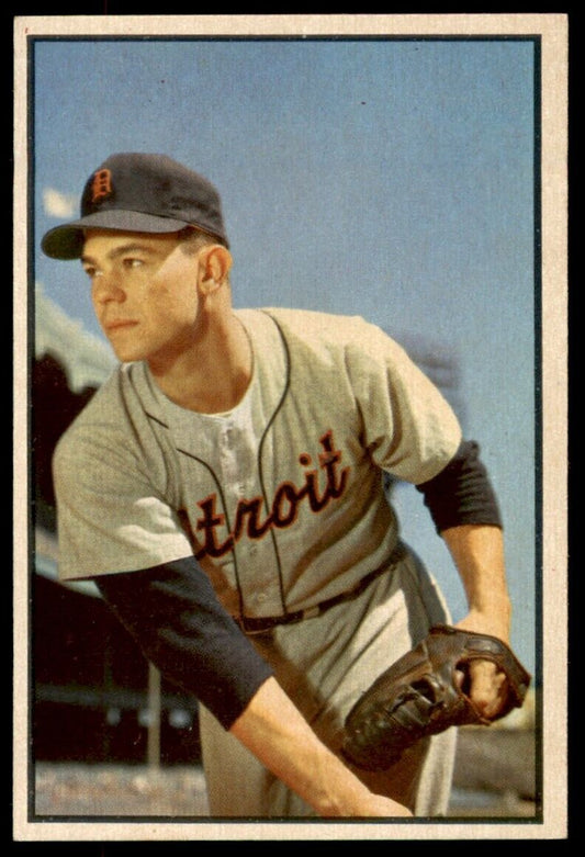 1953 Bowman Color HIGHER END Art Houtteman Detroit Tigers #4 *Noles2148*