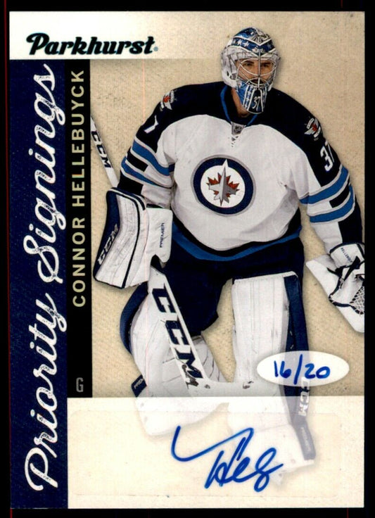 2016-17 Parkhurst Priority Signings Connor Hellebuyck Auto /20 #PS-CH