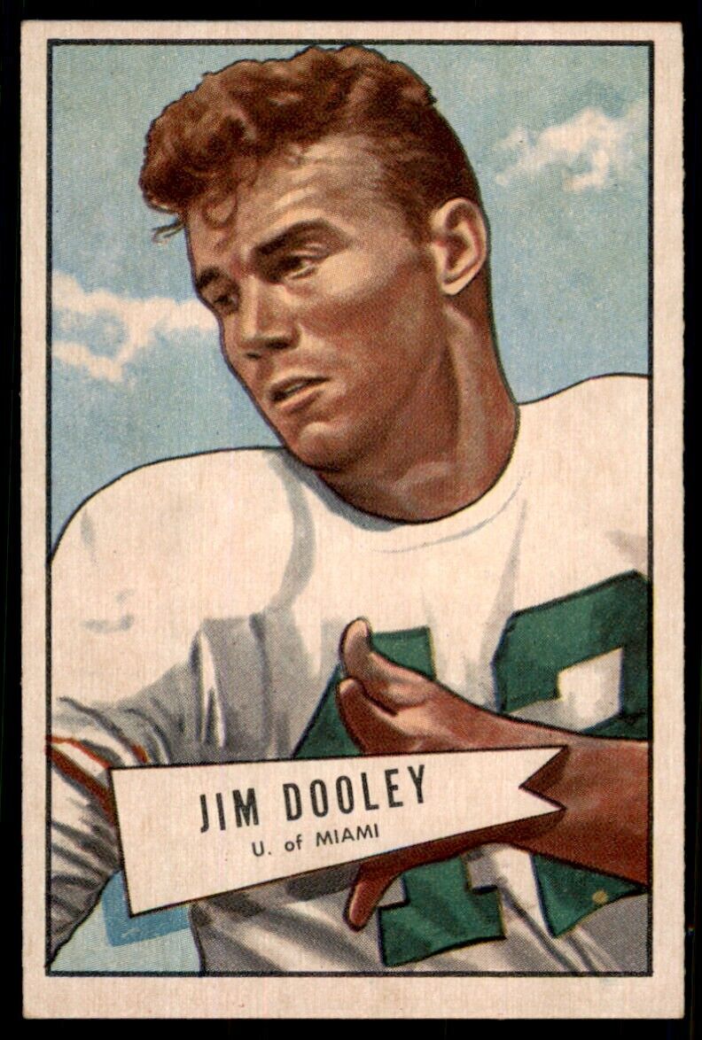 1952 Bowman Large Jim Dooley RC Rookie NM Chicago Bears #31 *Noles2148*