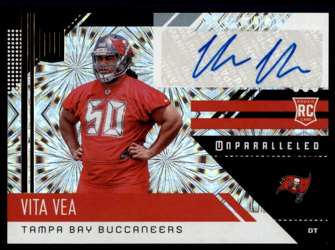 2018 Unparalled Fireworks Vita Vea Auto RC #d1/5 Huskies #237 *Noles2148*