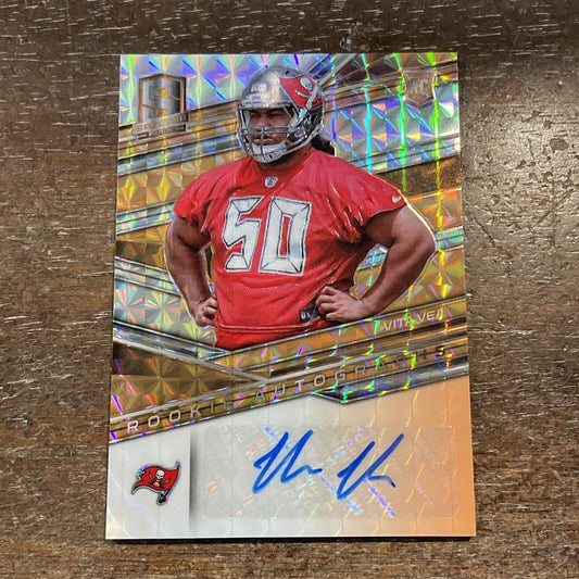 2018 Panini Spectra Vita Vea Rookie RC Orange Autograph Auto #d 1/10 *Noles2148*