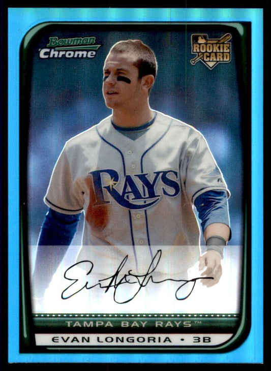 2008 Bowman Chrome BLUE Evan Longoria RC /99 Rays #BDP27 *Noles2148*