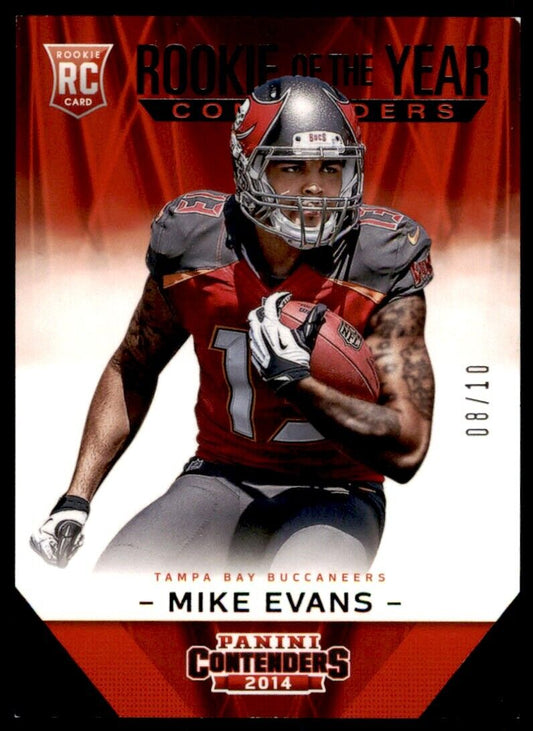 2014 Panini ROY Black SSP Mike Evans RC 8/10 Bucs #13 *Noles2148*