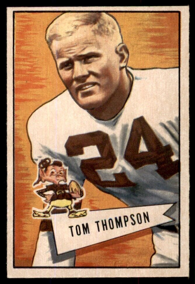 1952 Bowman Small Tommy Thompson NM Cleveland Browns #26 *Noles2148*