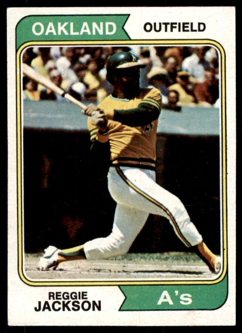 1974 Topps Reggie Jackson NMBEAUTY A's #130 *Noles2148*