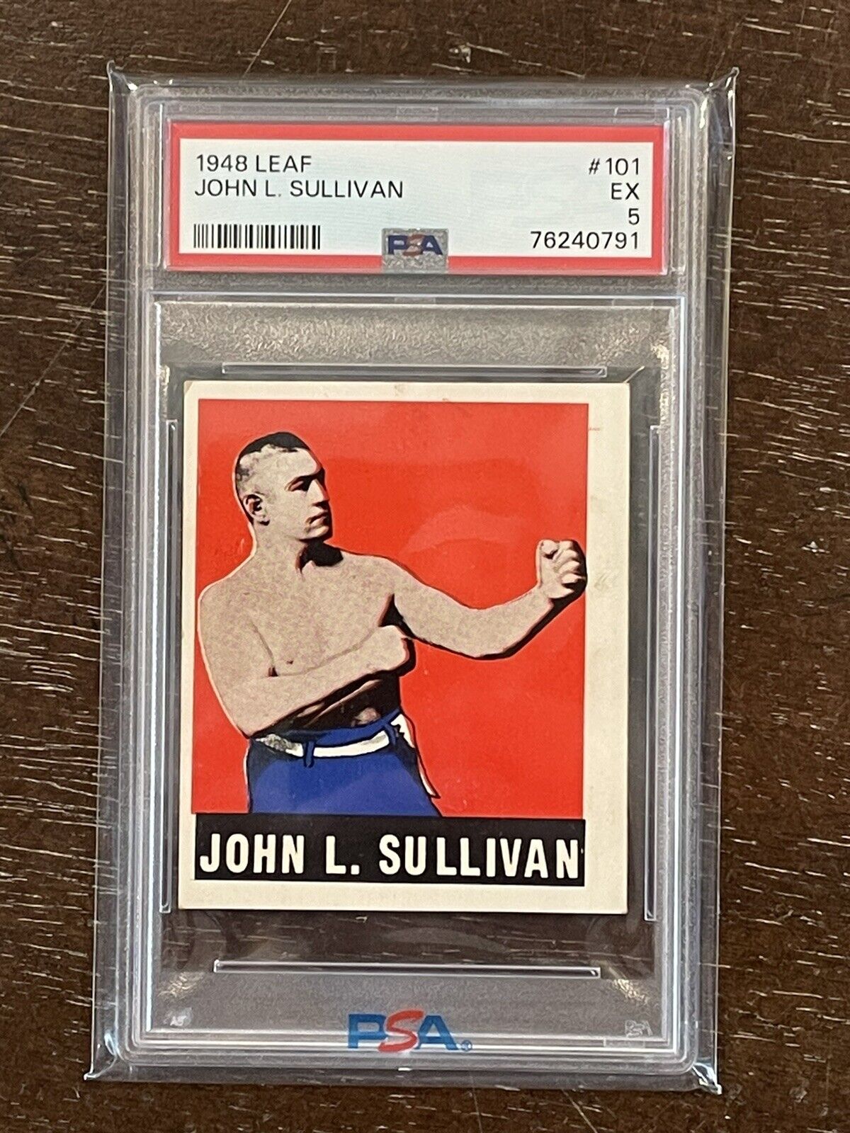 1948 Leaf Boxing #101 John L. Sullivan PSA 5 EX Heavyweight *Noles2148* NewGrade