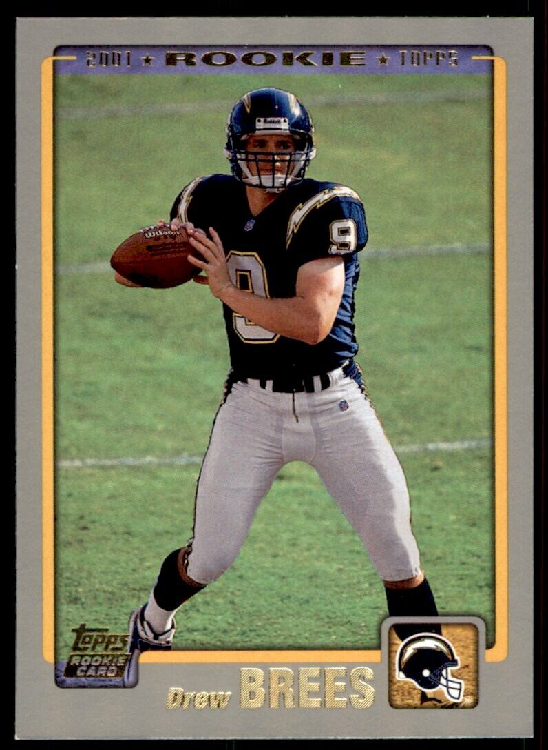 2001 Topps Drew Brees RC Rookie *2* Chargers #328 *Noles2148*