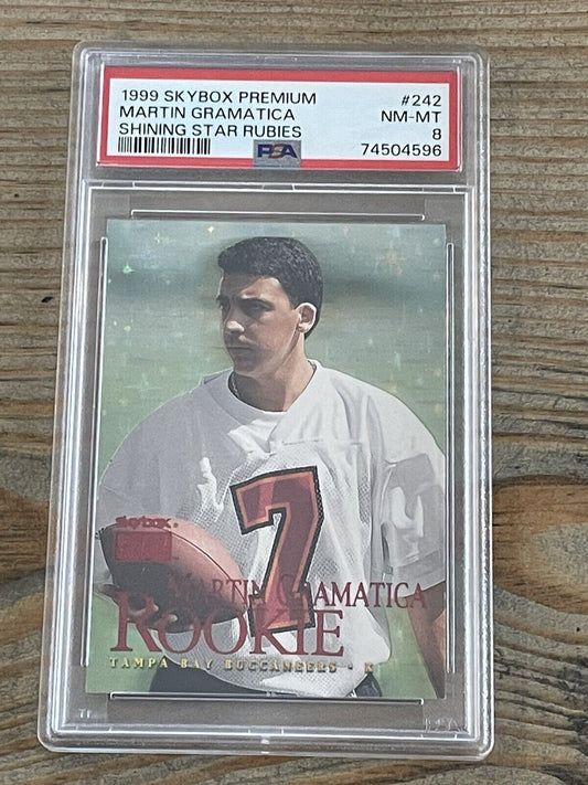 1999 SKYBOX PREMIUM SHINING STAR RUBIES #d10/30 Martin Gramatica Rookie RC PSA 8