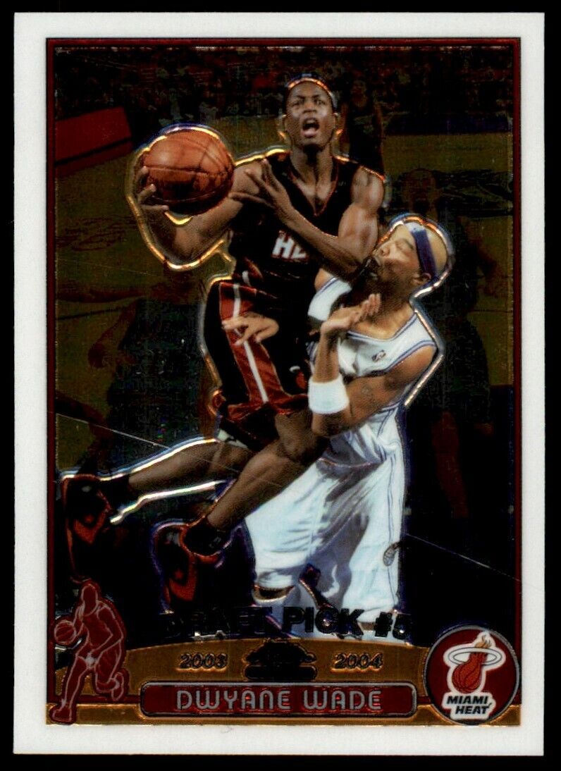 2003-04 Topps Chrome Dwyane Wade RC Rookie PACKFRESH Miami Heat #115 *Noles2148*