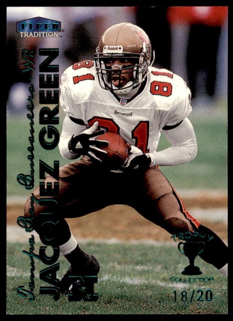 1999 Fleer Tradition Trophy Collection Jacquez Green 18/20 Buccaneers #218TC