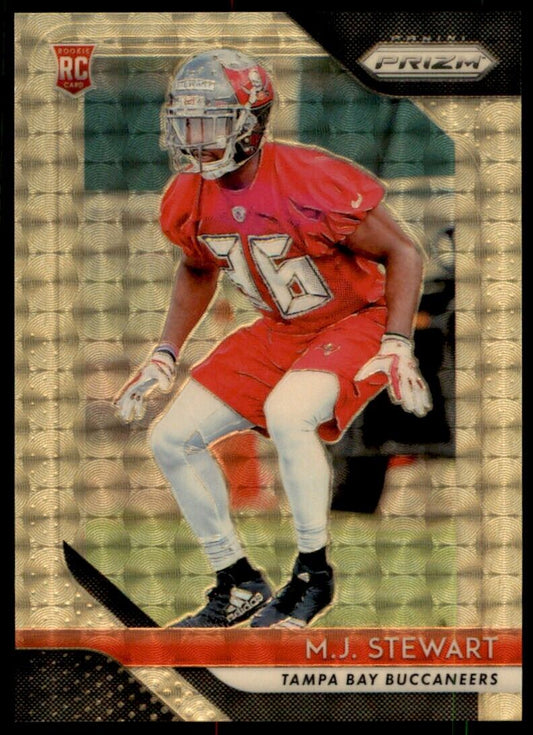 2018 Panini Prizm Gold Vinyl M.J. Stewart RC 5/5 Buccaneers #256 *Noles2148*