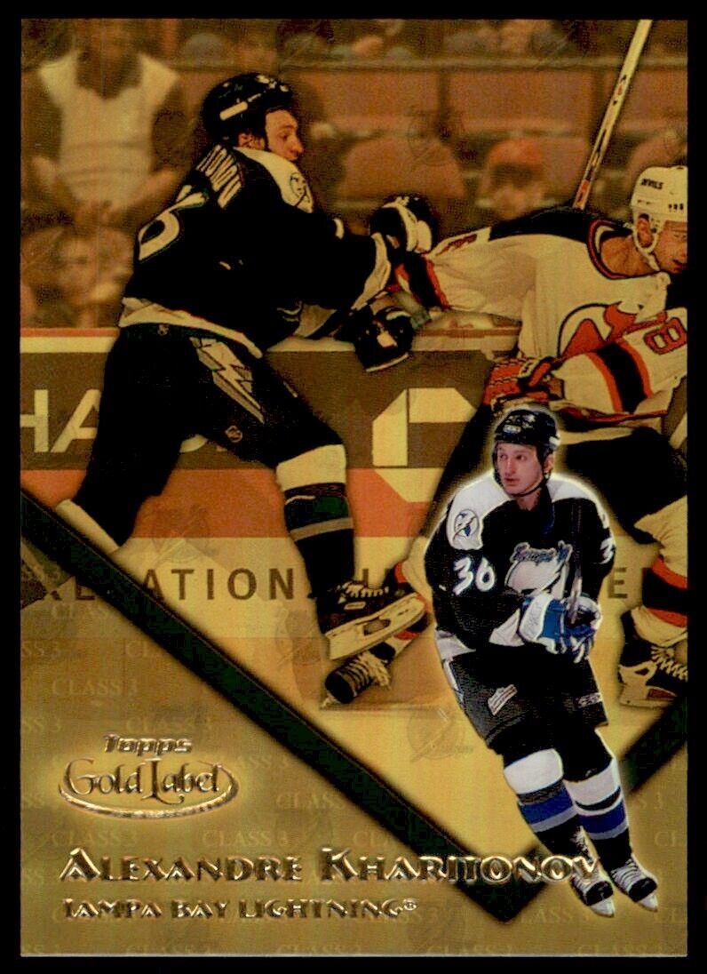 2001-02 Topps Gold Label Class 3 Alexander Kharitonov RC SSP/33 Lightning #113