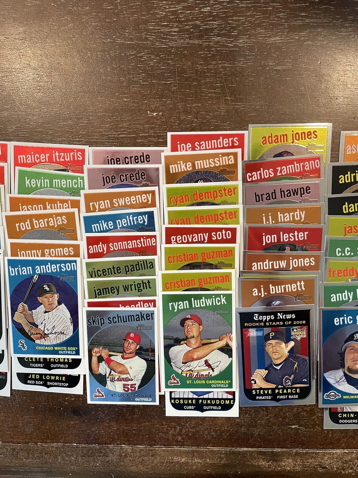 78x Lot 2008 TOPPS HERITAGE BASEBALL CHROME #d /1959 VERLANDER STARS! *Noles2148