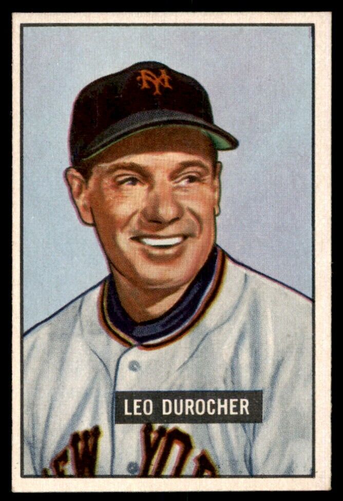 1951 Bowman Leo Durocher NM+BEAUTY New York Giants #233 *Noles2148*