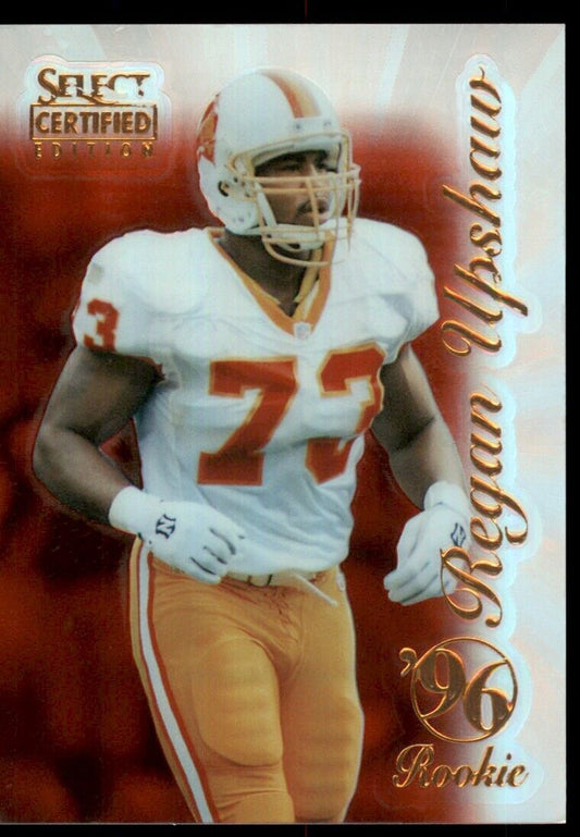 1996 Select Certified Mirror Red Premium Stock Regan Upshaw RC /20 Bucs #89