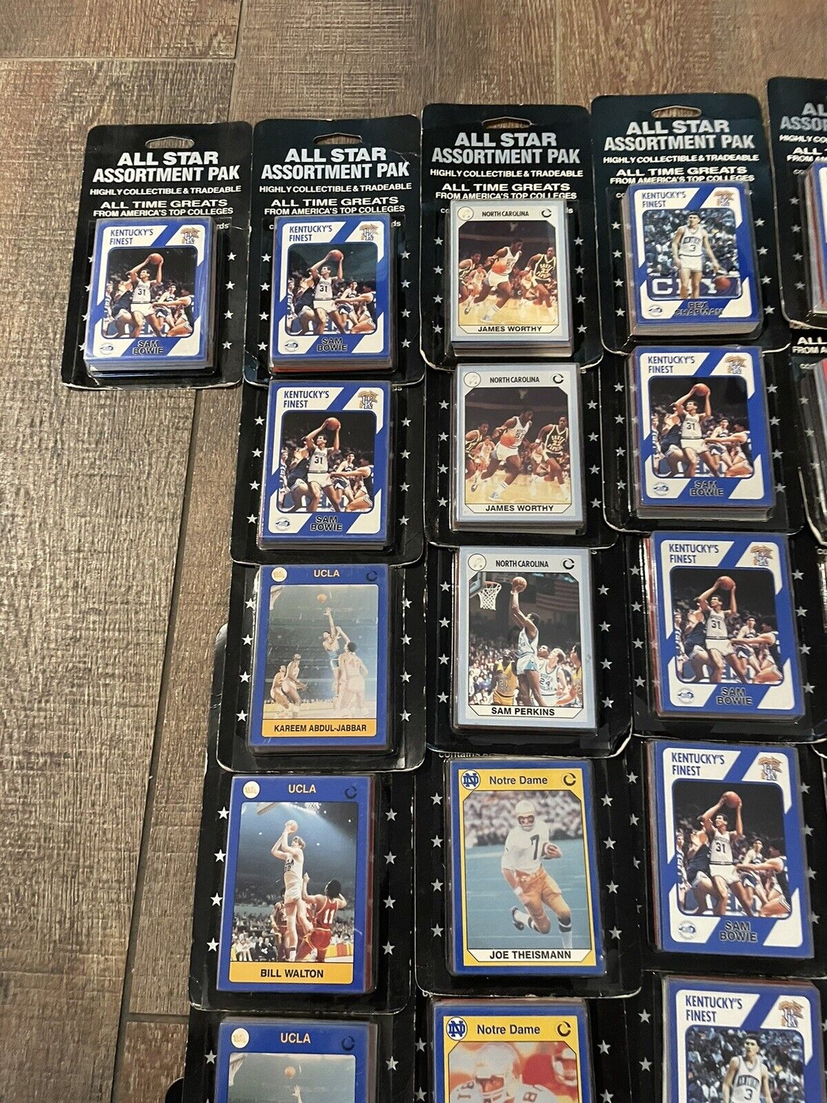 50 LOT NCAA ALL STAR ASSORTMENT PACKS SEALED LICENSED Jabbar Worthy+ Dealer Lot