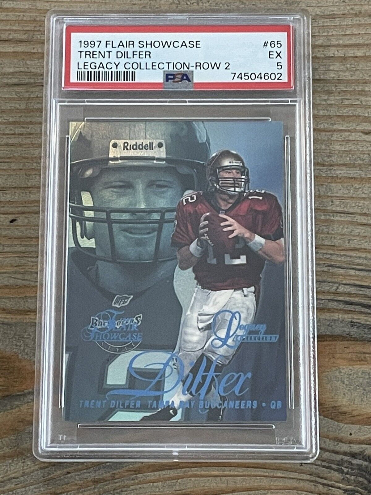 1997 Flair Showcase Legacy Collection Row 2 #65 Trent Dilfer #d3/100 PSA 5