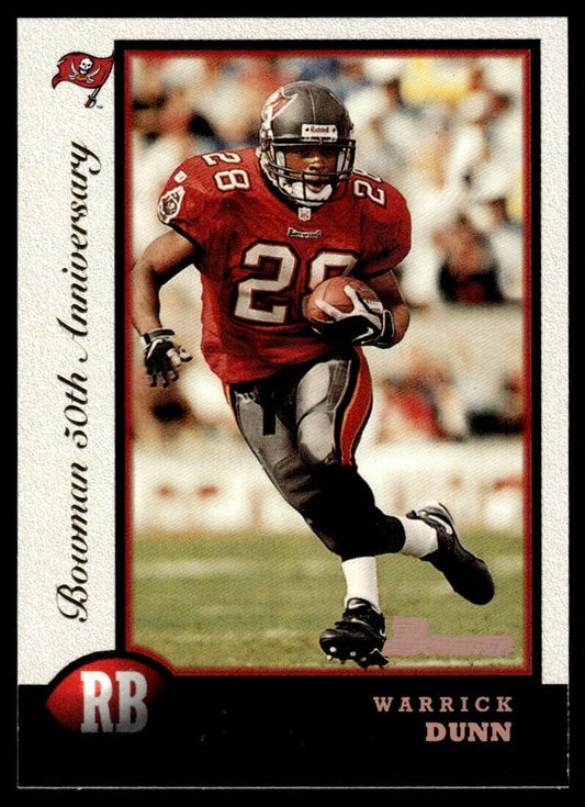 1998 Bowman Golden Anniversary Warrick Dunn 38/50 Buccaneers #90 *Noles2148*