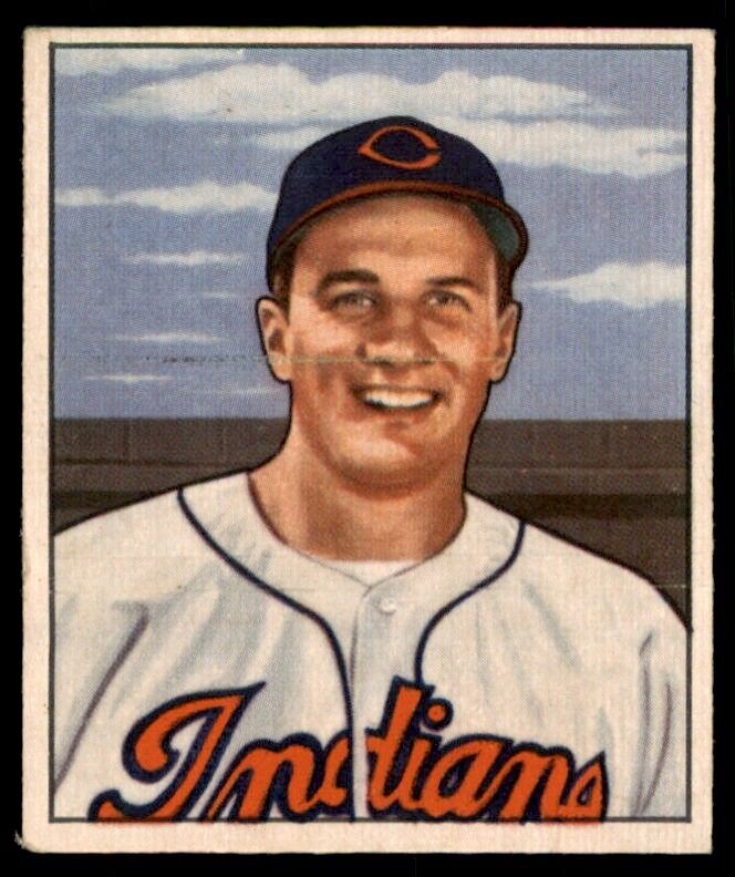 1950 Bowman No Copyright Al Rosen NM Indians #232 *Noles2148*