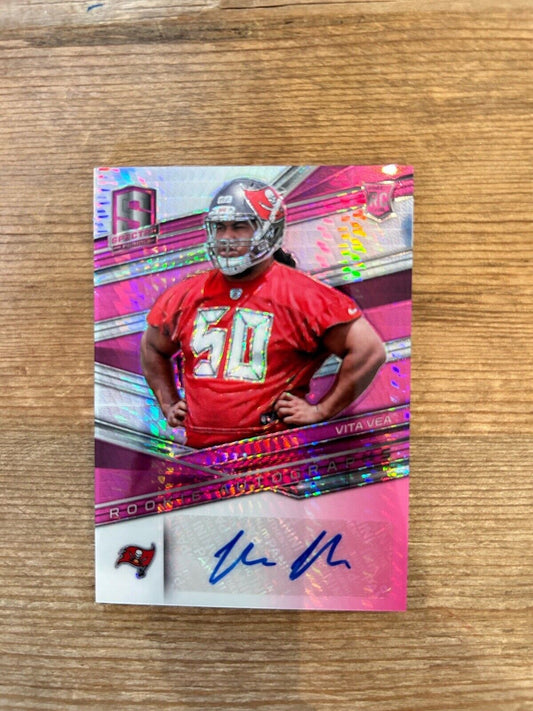 2018 Panini Spectra Vita Vea Rookie RC Pink Autograph Auto #d 33/50 *Noles2148*